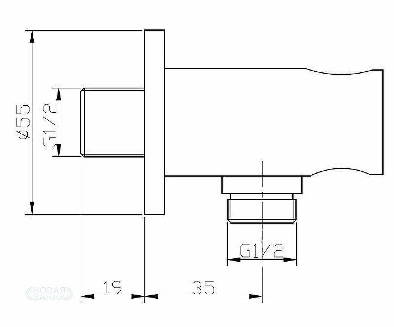 Душевой гарнитур BelBagno Ancona ANCONA-DFS-CRM Хром