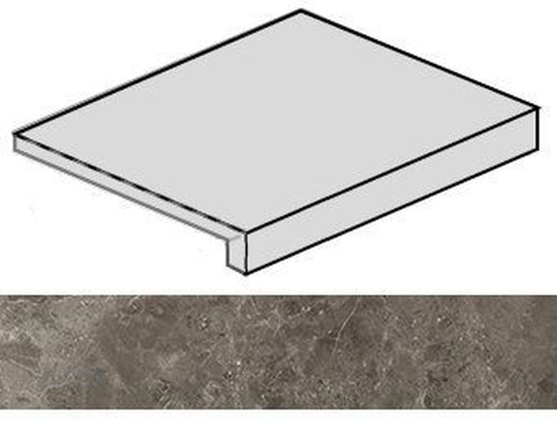 Ступень фронтальная Italon Room Grey Stone 620070001217 33х60 см