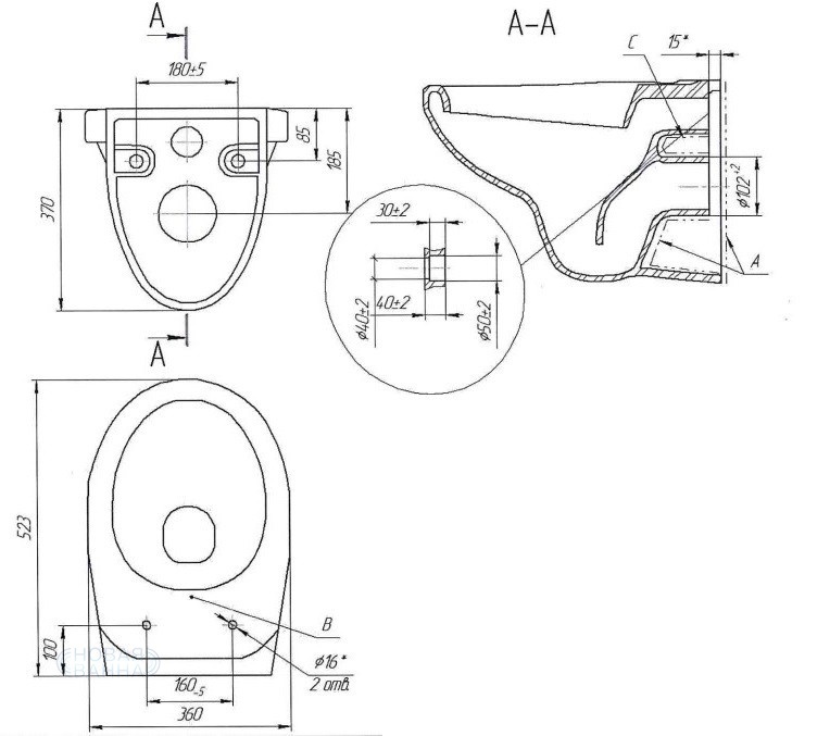 Комплект подвесной унитаз + система инсталляции Cersanit Delfi SET-DEL/Black/TPL/Cg-w