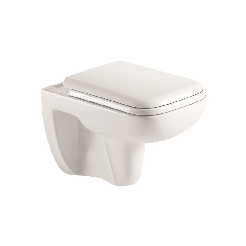 Унитаз Azario Pavia 550*350*375, подвесной, безободковый, в комплекте с сидением микролифт
