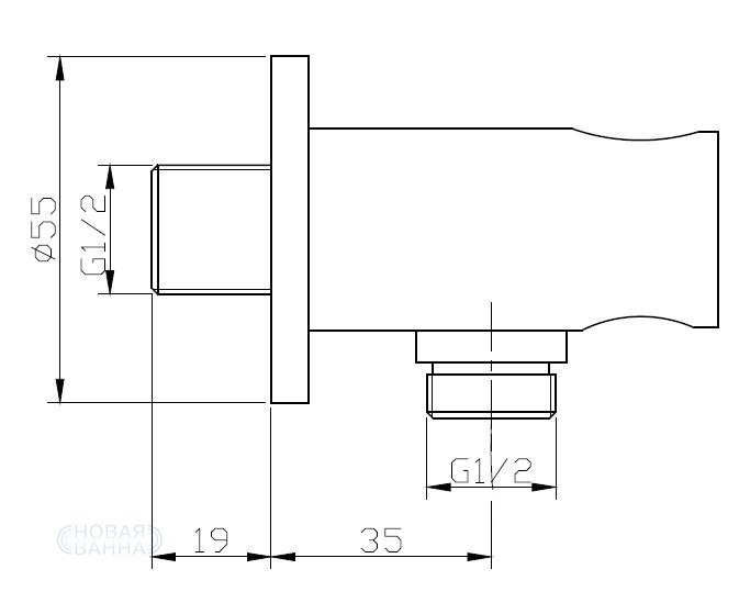 Душевой гарнитур BelBagno Ancona ANCONA-DFS-CRM Хром
