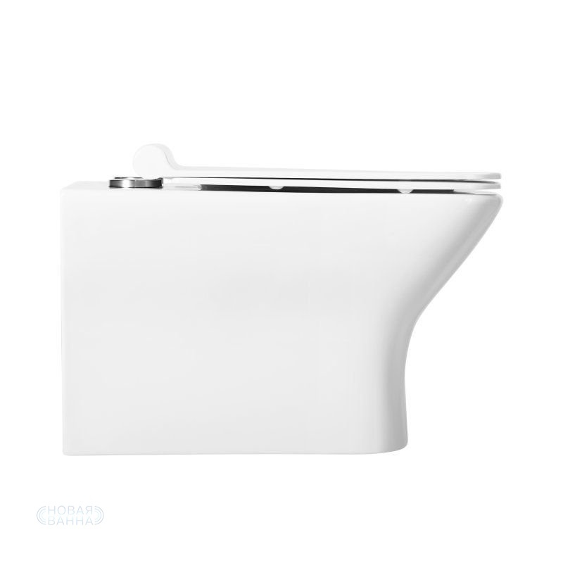 Унитаз безободковый подвесной BelBagno ROMANO BB248CHR-SM