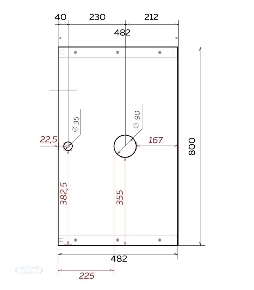 Тумба под раковину 1Marka Grunge Loft 80П 1в.я У85842 дуб вотан