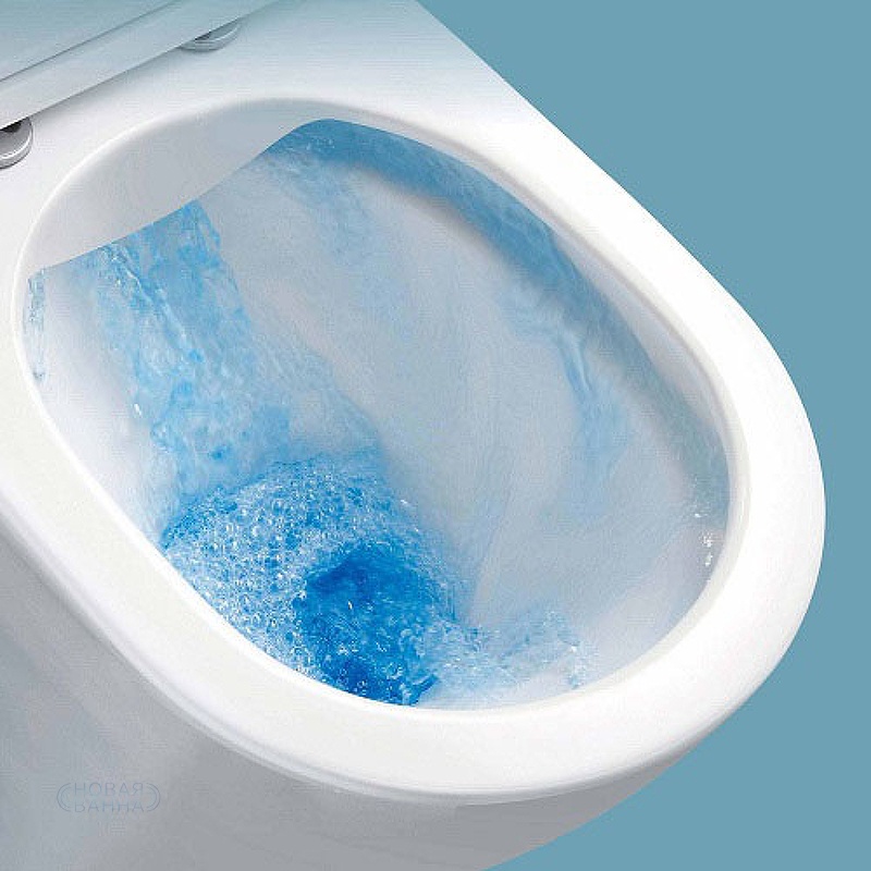 Унитаз CeramaLux CL2196-1 подвесной Белый с сиденьем Микролифт